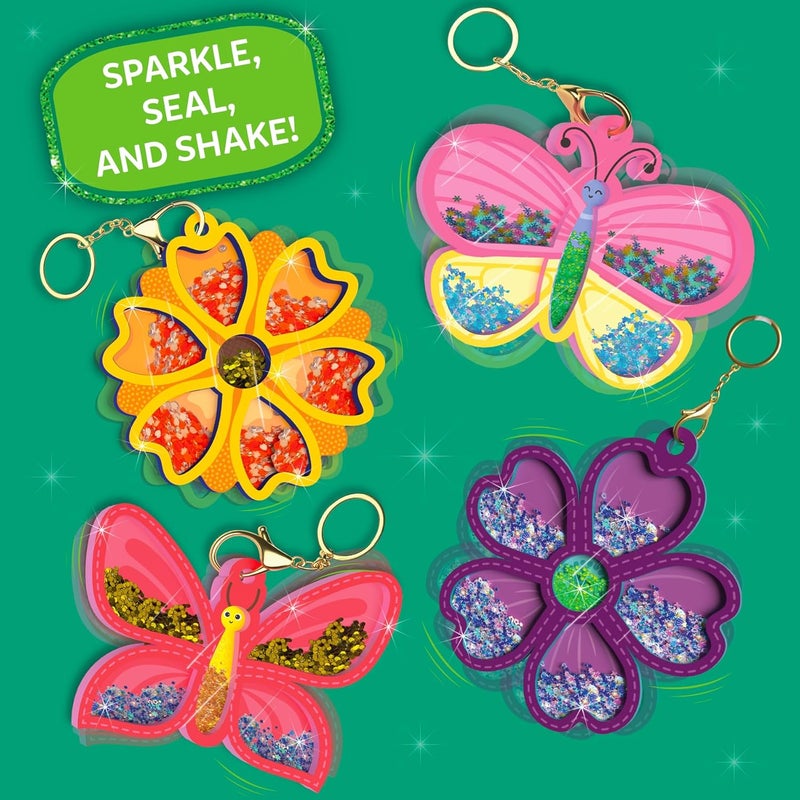 Skillmatics Art & Craft Activity - Shake-its, DIY Glitter Craft Kit with Keychains, Fun & Creative Travel Toys, Party Favors & Birthday Gifts for Girls & Boys Ages 4, 5, 6, 7, 8, 9 - Image 3